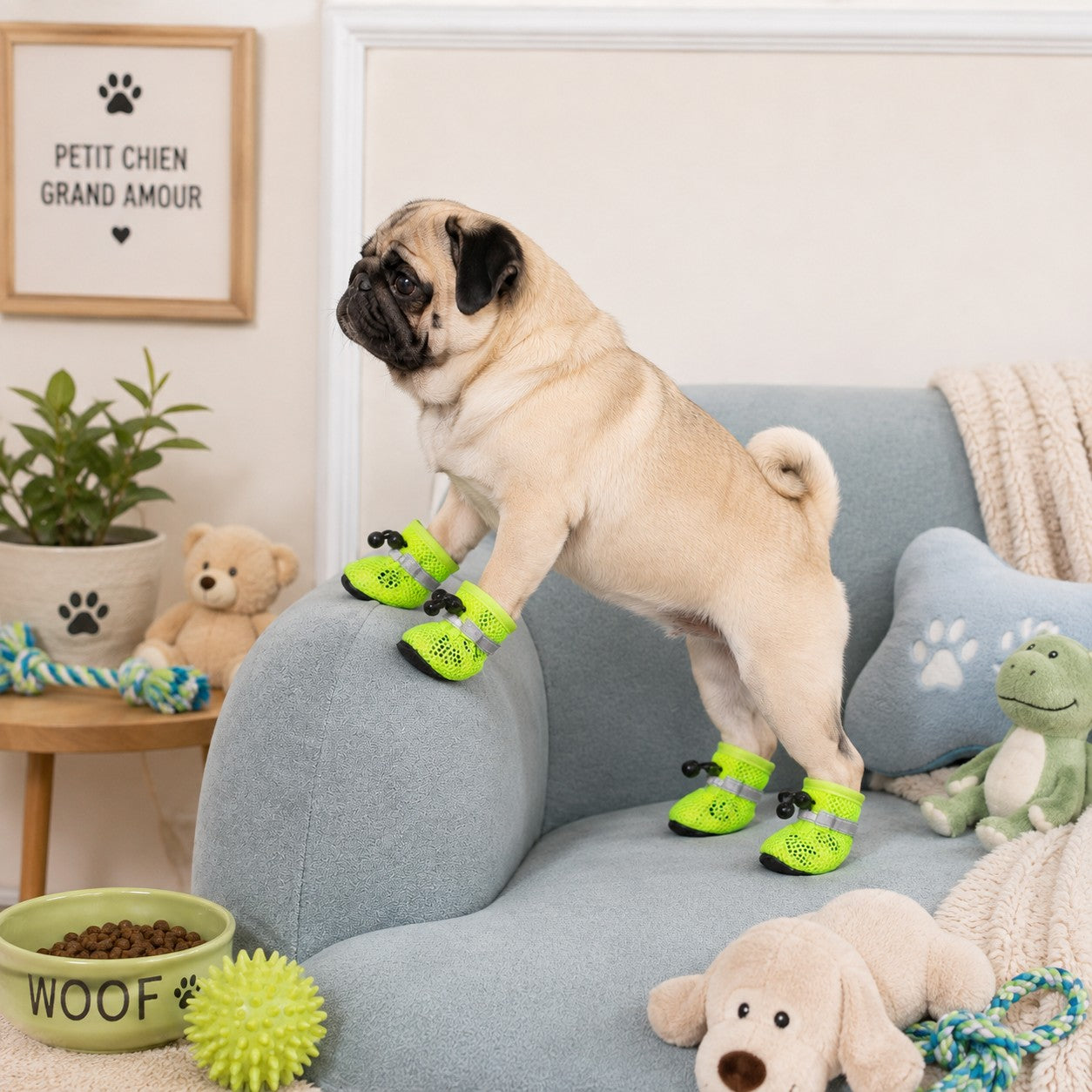 Chaussures chien • Urbaine JappyCity™ vert carlin