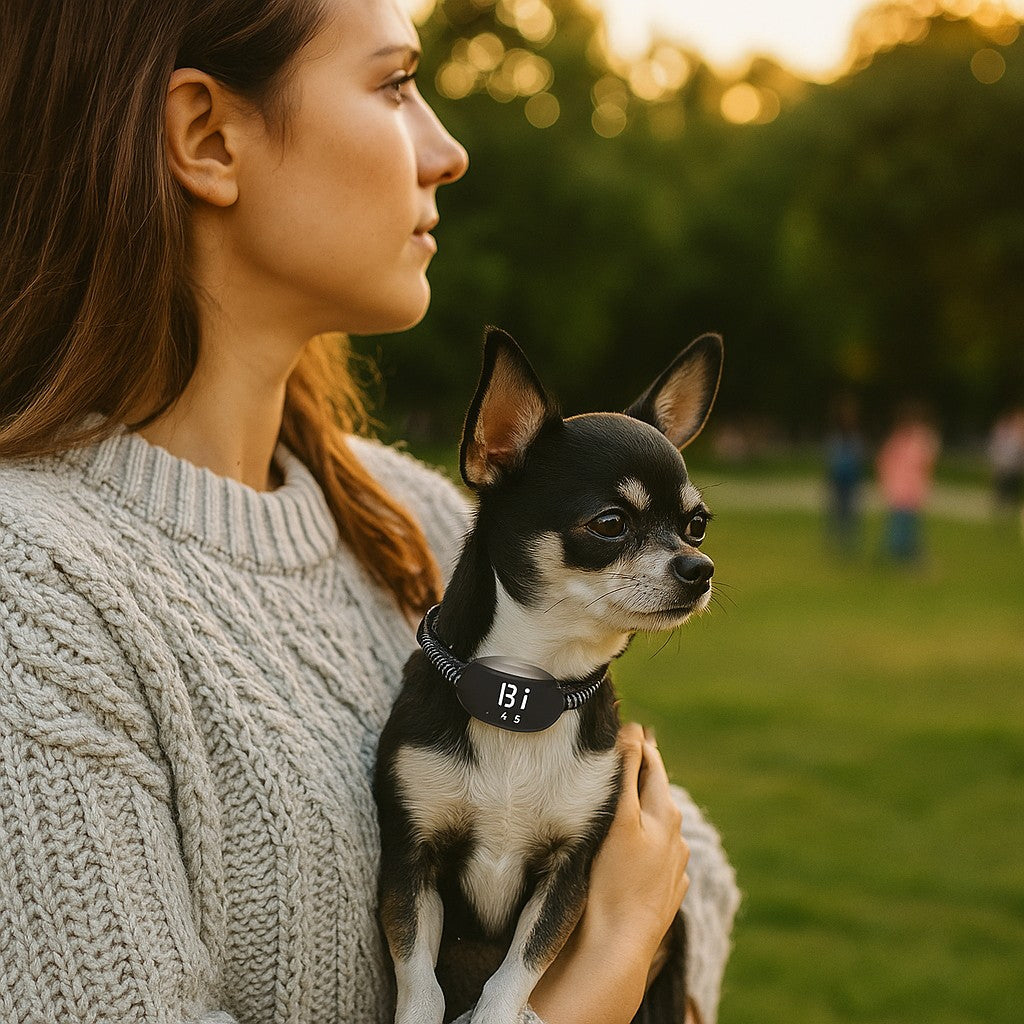 Collier Anti Aboiement Chien - Sans Choc : La Solution Efficace humaine