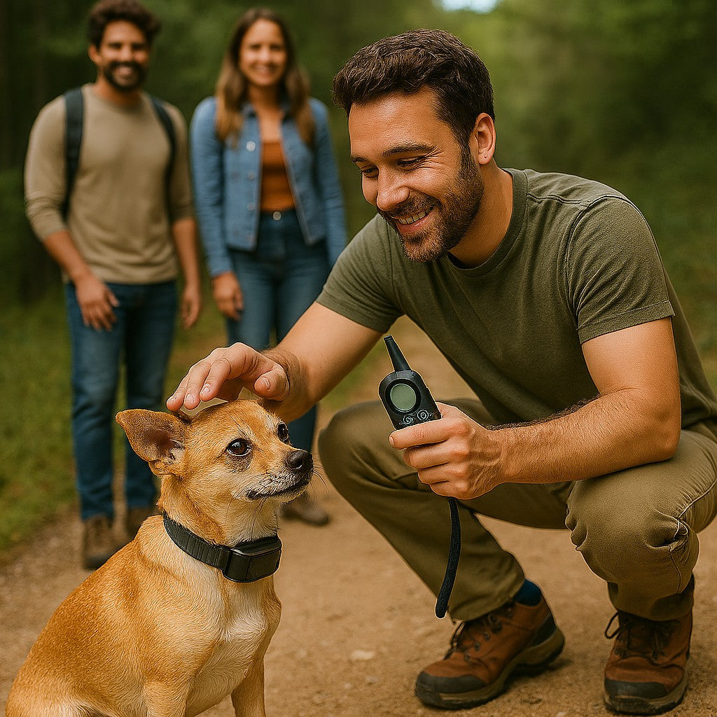 Collier anti aboiement petit chien, tout en douceur