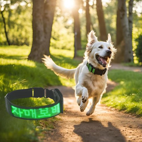 Collier lumineux pour chien couleur VERT
www.jappytoutou.com