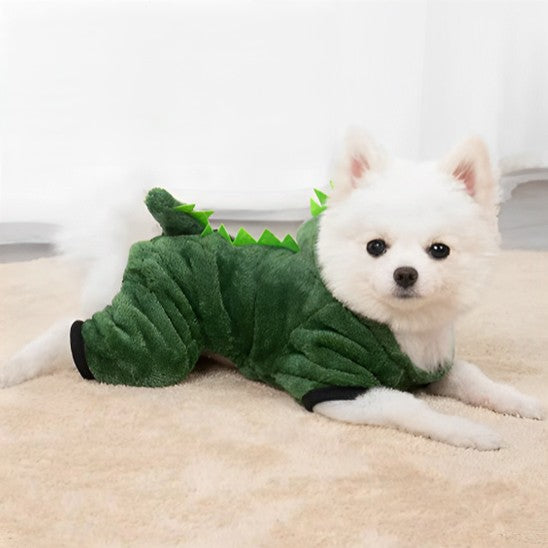 déguisement chien - dinosaure pelucheux parfait