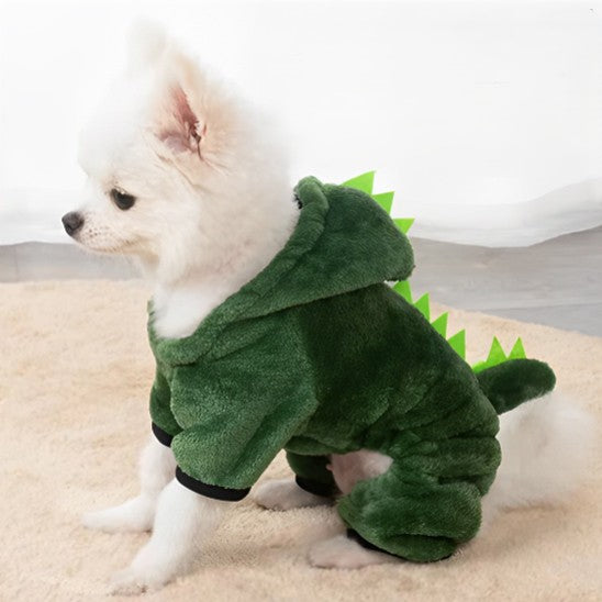 déguisement chien - dinosaure pelucheux parfait