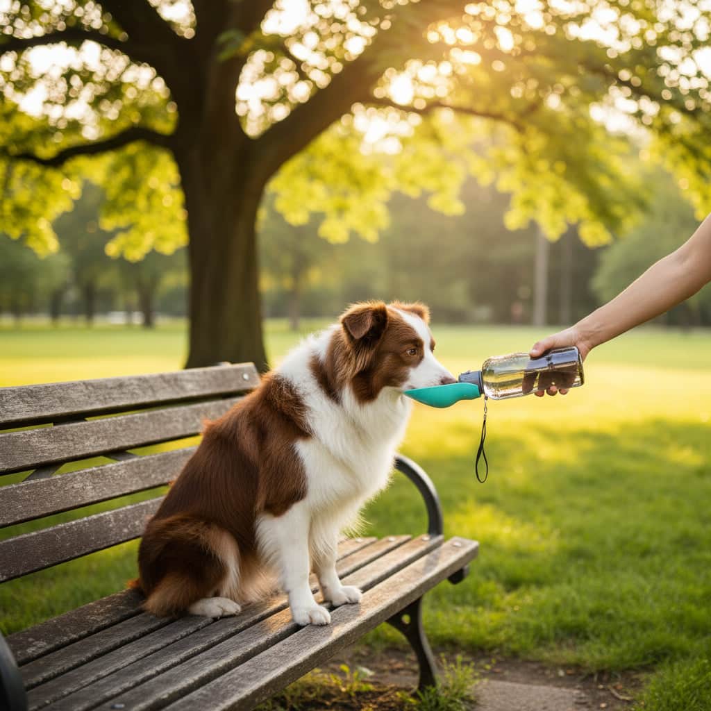 Gourde pour chien • JappyFraîcheur™ : couleur verte