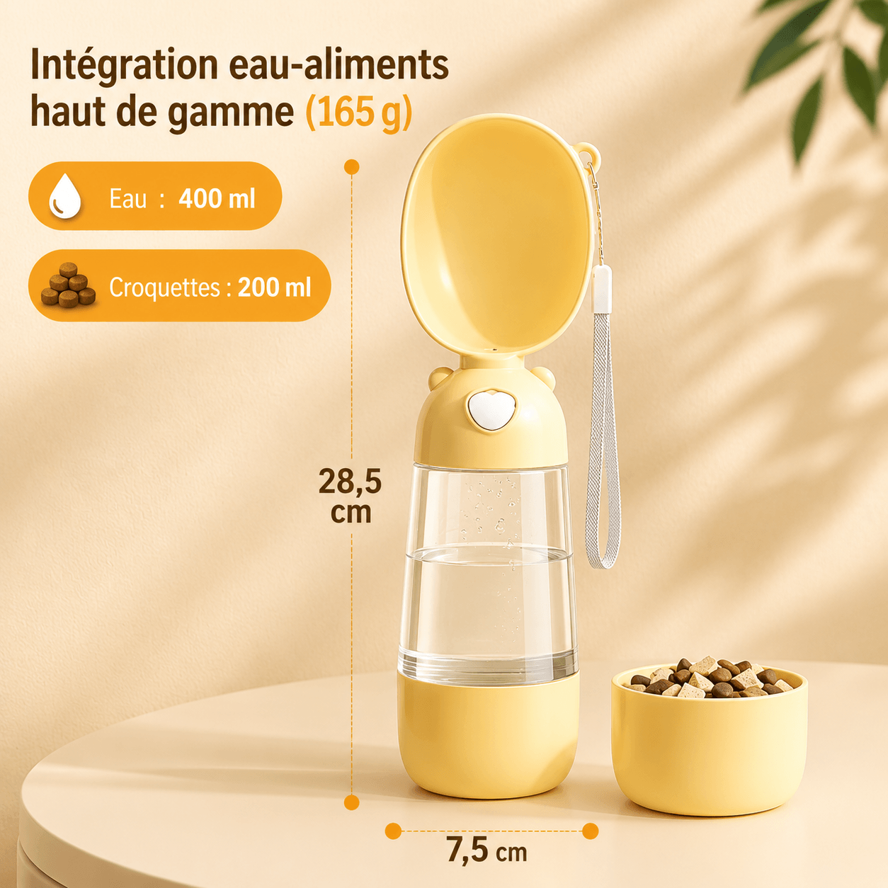 Gourde pour chien • JappyGourde™: Jaune