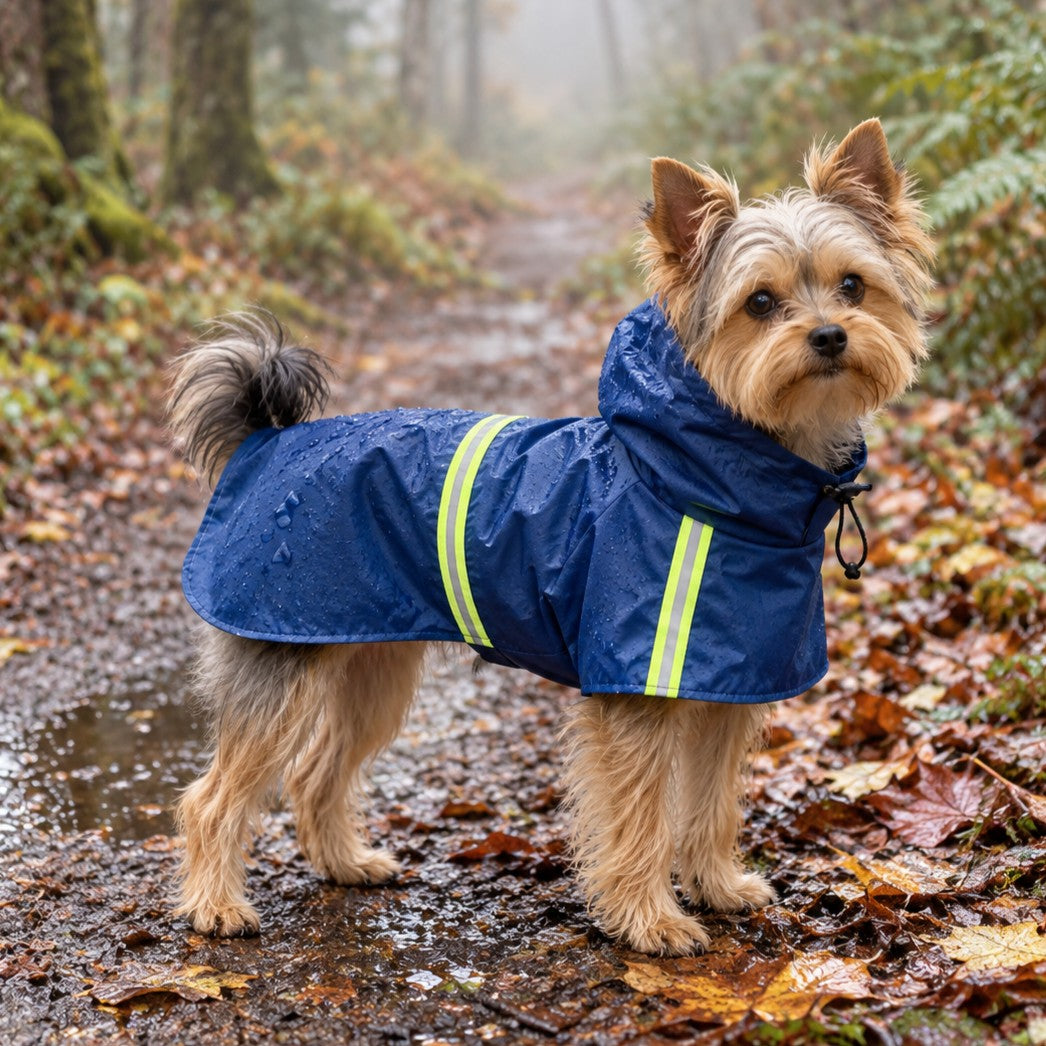 Imperméable pour chien•JappyPluieDouce™ Pour petit et moyen chien marche dans le sentier
