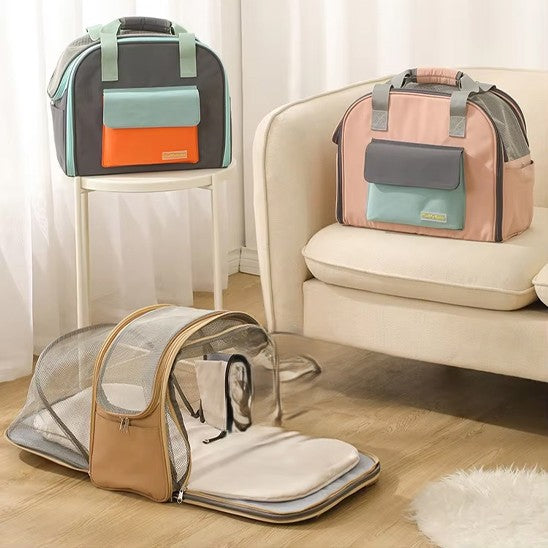 Sac de transport chien Sac'Patte™ : confort ET CHIC partout