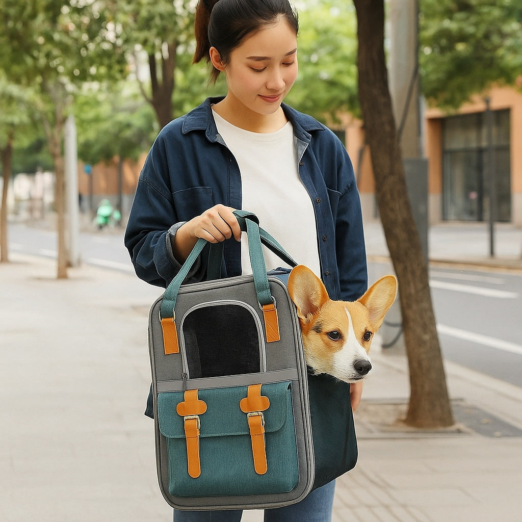 Sac A Dos Chien-PratikWouf™ pour des sorties sereines prèt à partir en tout temps pour la marche en ville