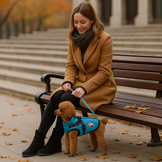 Manteau chien: Style de harnais en couleurs, solution tout-en-un