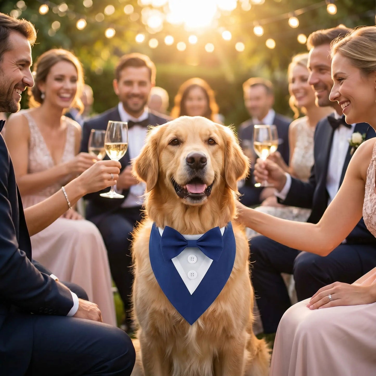 Bandana Chien • JappyFestif™ Élégant : toute grandeur