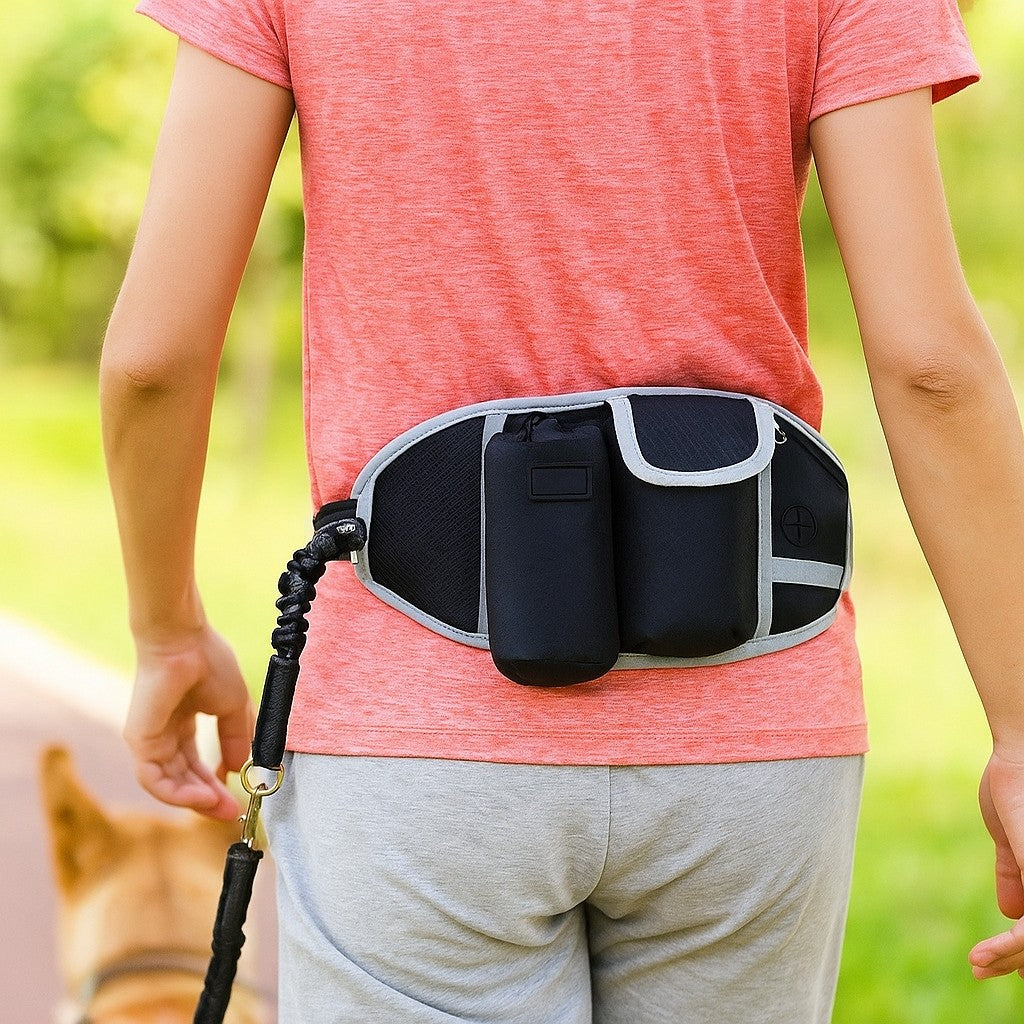 Laisse main libre pour chien SmartLeachBelt™ prêt à partir