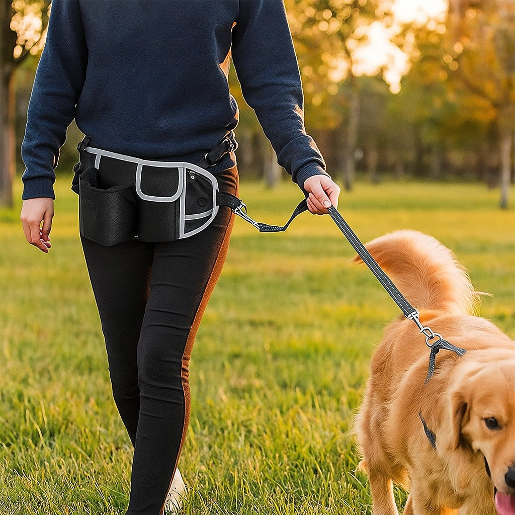 Laisse main libre pour chien SmartLeachBelt™ prêt à partir