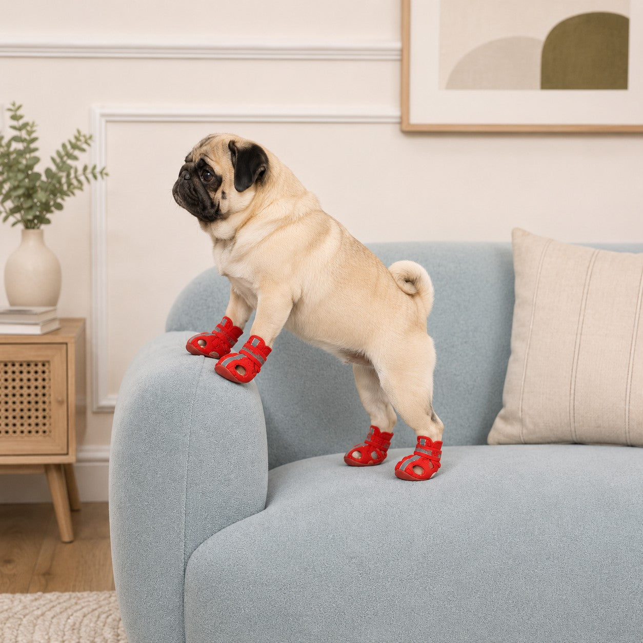 Chaussures chien | Luxe JappyElite™ Calin sur fauteuil