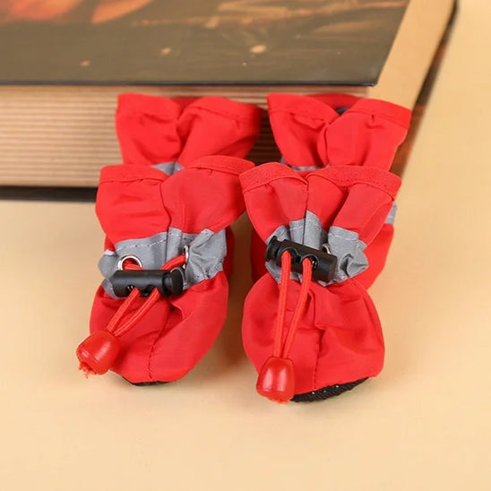 Chaussures chien  • XS PawFlex2™  Rouge sur table