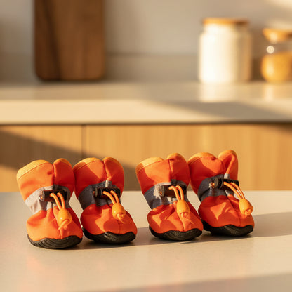Chaussures chien  • XS PawFlex2™  : Orange sur comptoir