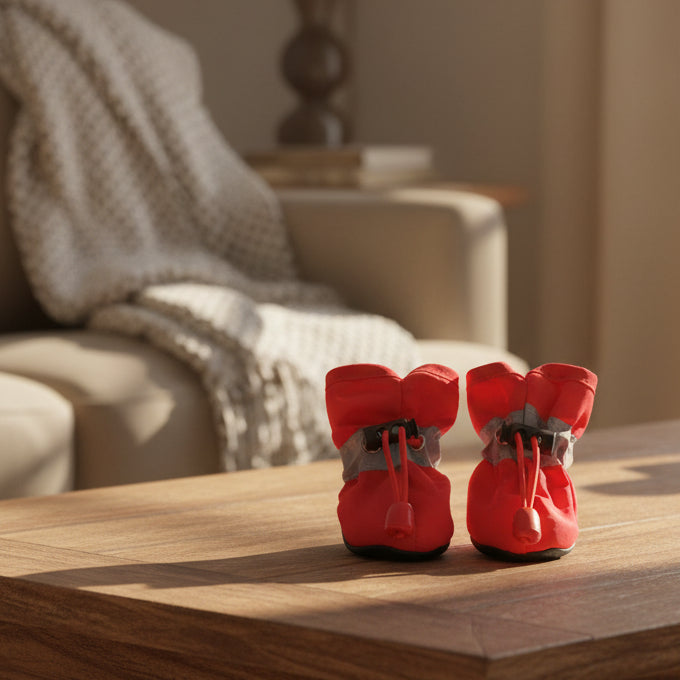 Chaussures chien  • XS PawFlex2™ Rose sur table
