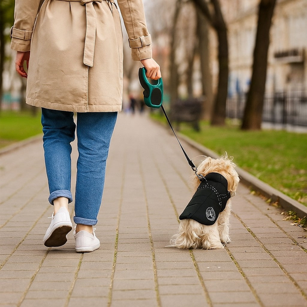Manteau Chien: Design, confort, sécurité; Harnais intégré pour son Bien - être -www.JappyToutou.com