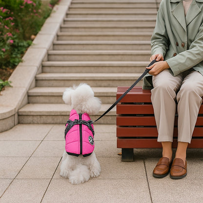 Manteau chien : Harnais Doux, confortable et chaud, idéal pour votre fidèle ami - www.JappyToutou.com