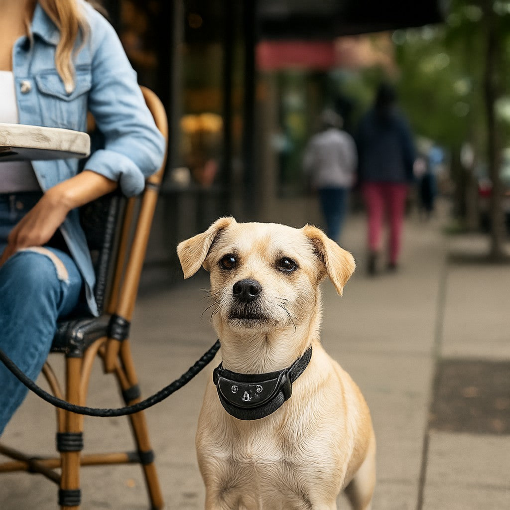 Un collier anti aboiement petit chien - en douceur partout