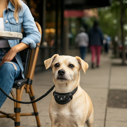 Un collier anti aboiement petit chien - en douceur partout