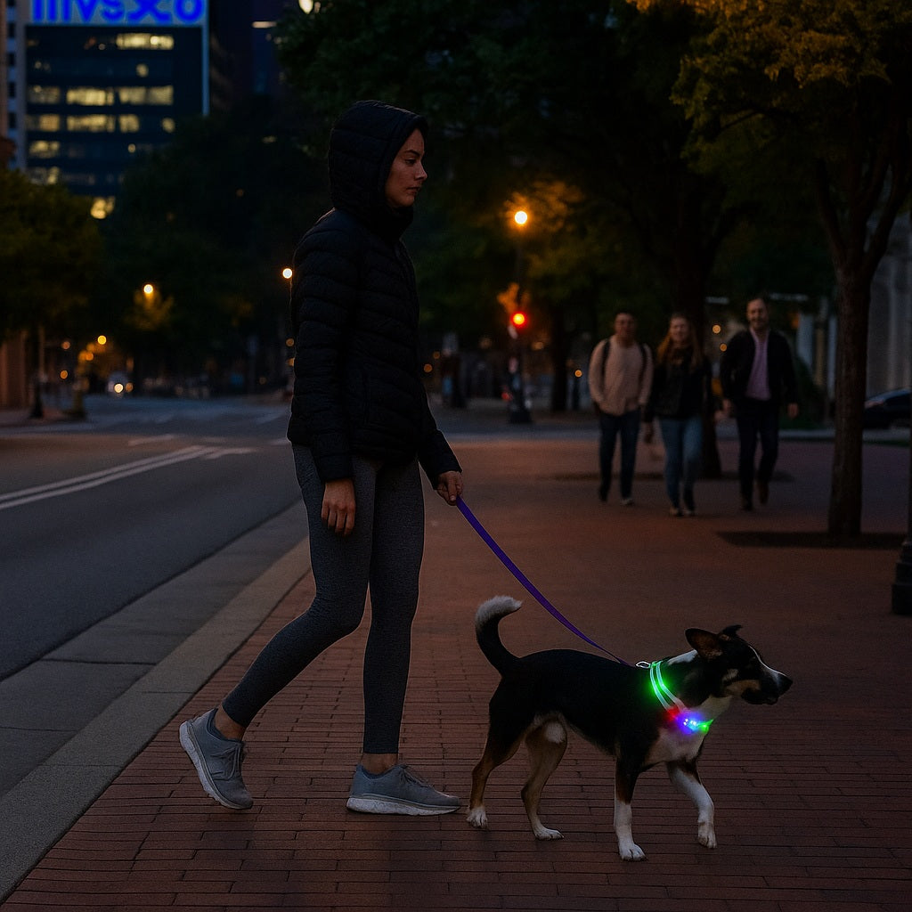 Collier lumineux pour chien, choix d'être bien vue