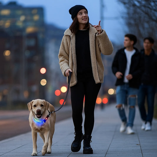 Collier lumineux pour chien, choix écologique, responsable