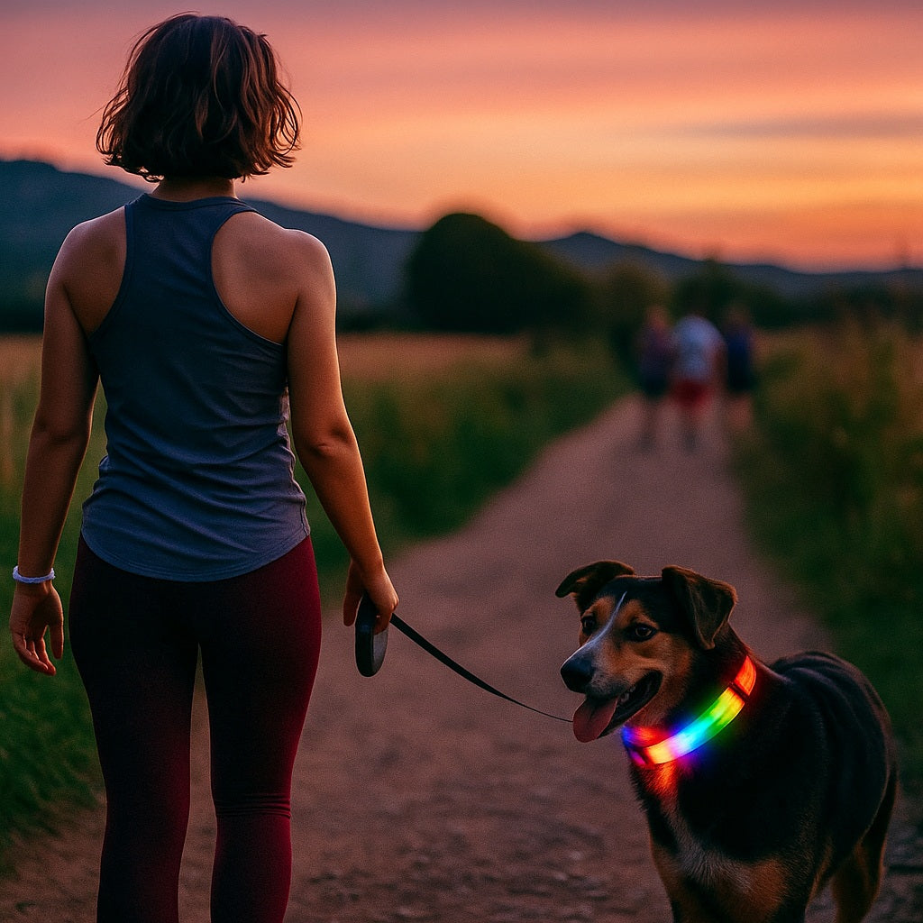 Collier lumineux pour chien, choix écologique, responsable