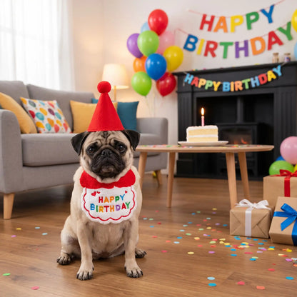 Déguisement Chien - Jappy Célébration™ : Nœud ou collerette assortie