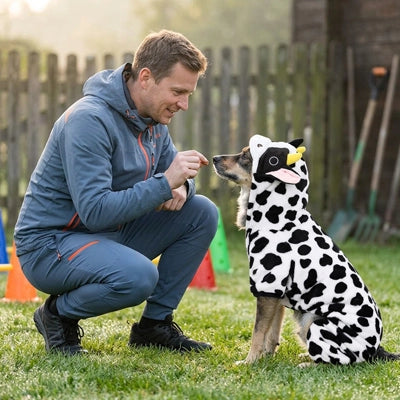 Déguisement Chien Halloween : Tien au chaud toute grandeur