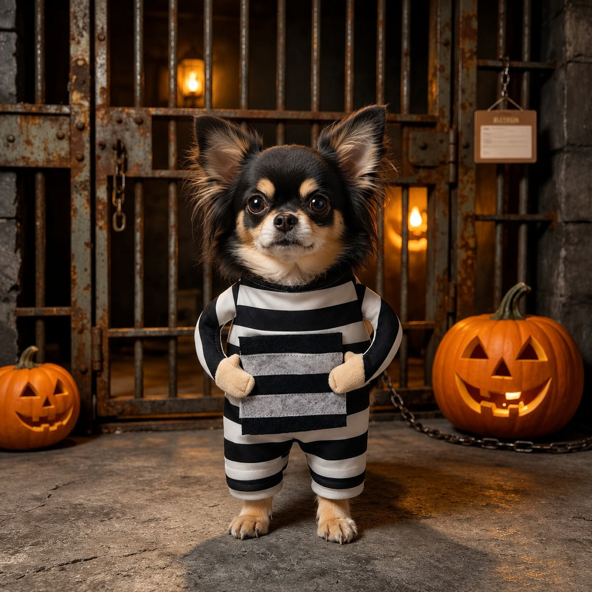 Déguisement chien Halloween - Prisonnier en prison
