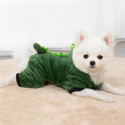 déguisement chien - dinosaure pelucheux parfait