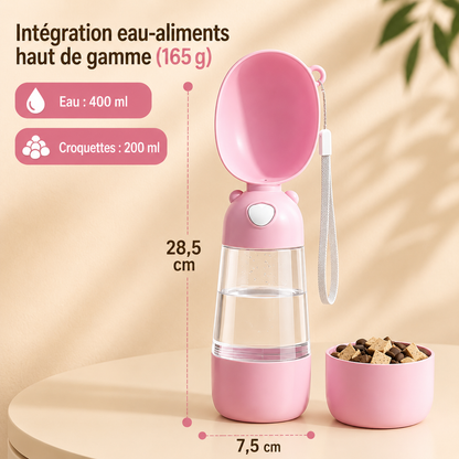 Gourde pour chien • JappyGourde™: Rose + croquette