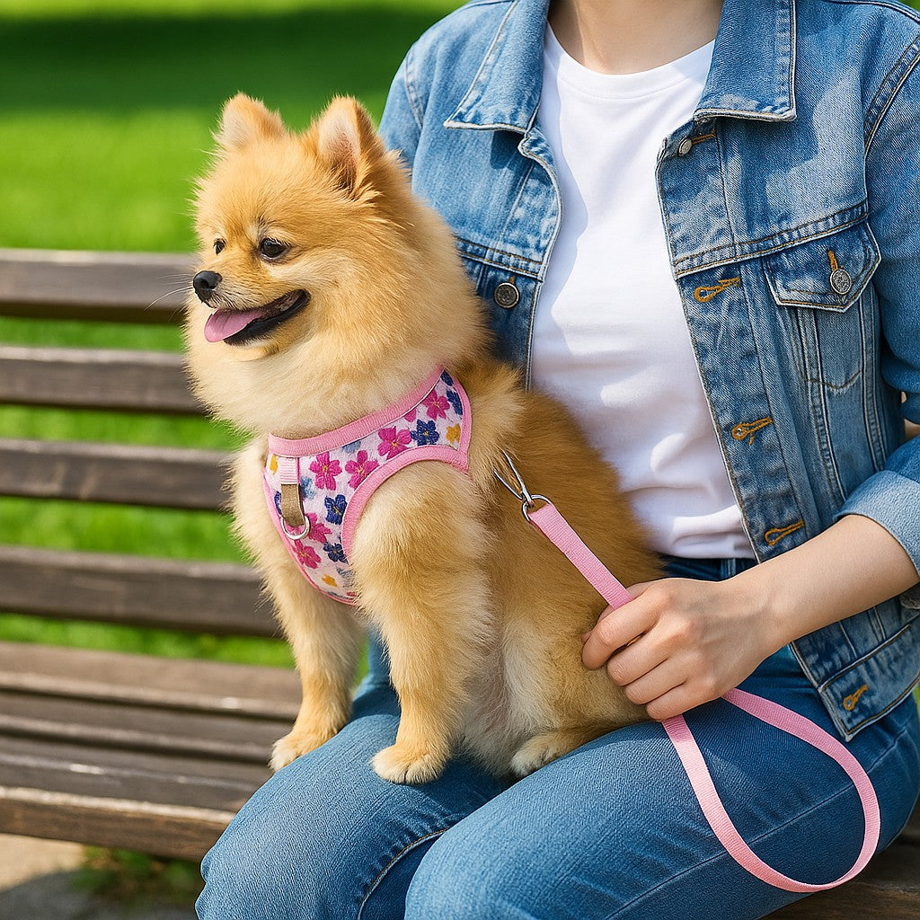 Harnais Petit Chien | Éclat Floral™ ; Des moments de complicité