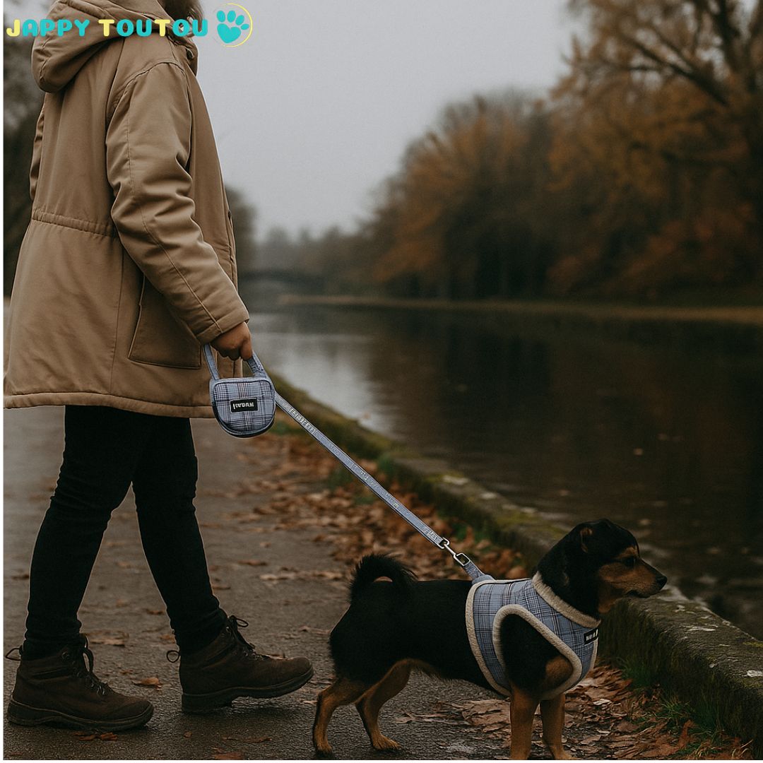 Harnais petit chien - SweetWalk2Chic™ : chaud et confortable pour l’hiver
