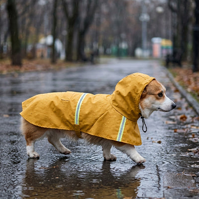 Imperméable pour chien•JappyPluieDouce™ : Capuche ajustable