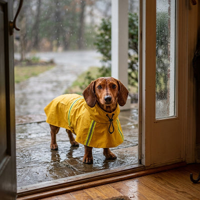 Imperméable pour chien•JappyPluieDouce™ : prçet pour la sortie