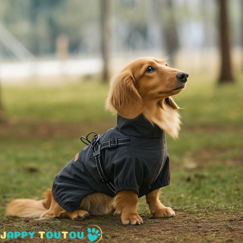 L'imperméable pour chien WoofRainCoat™ transforme ces moments difficiles en promenades agréables