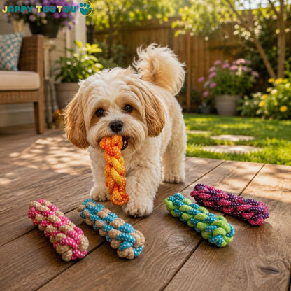 Jouet pour chien​• Jappy Croc’2nœud™ : Adapté aux petites
