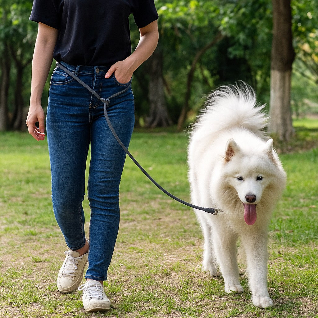 Transformez vos balades avec la Laisse chien main libre- Liberté™