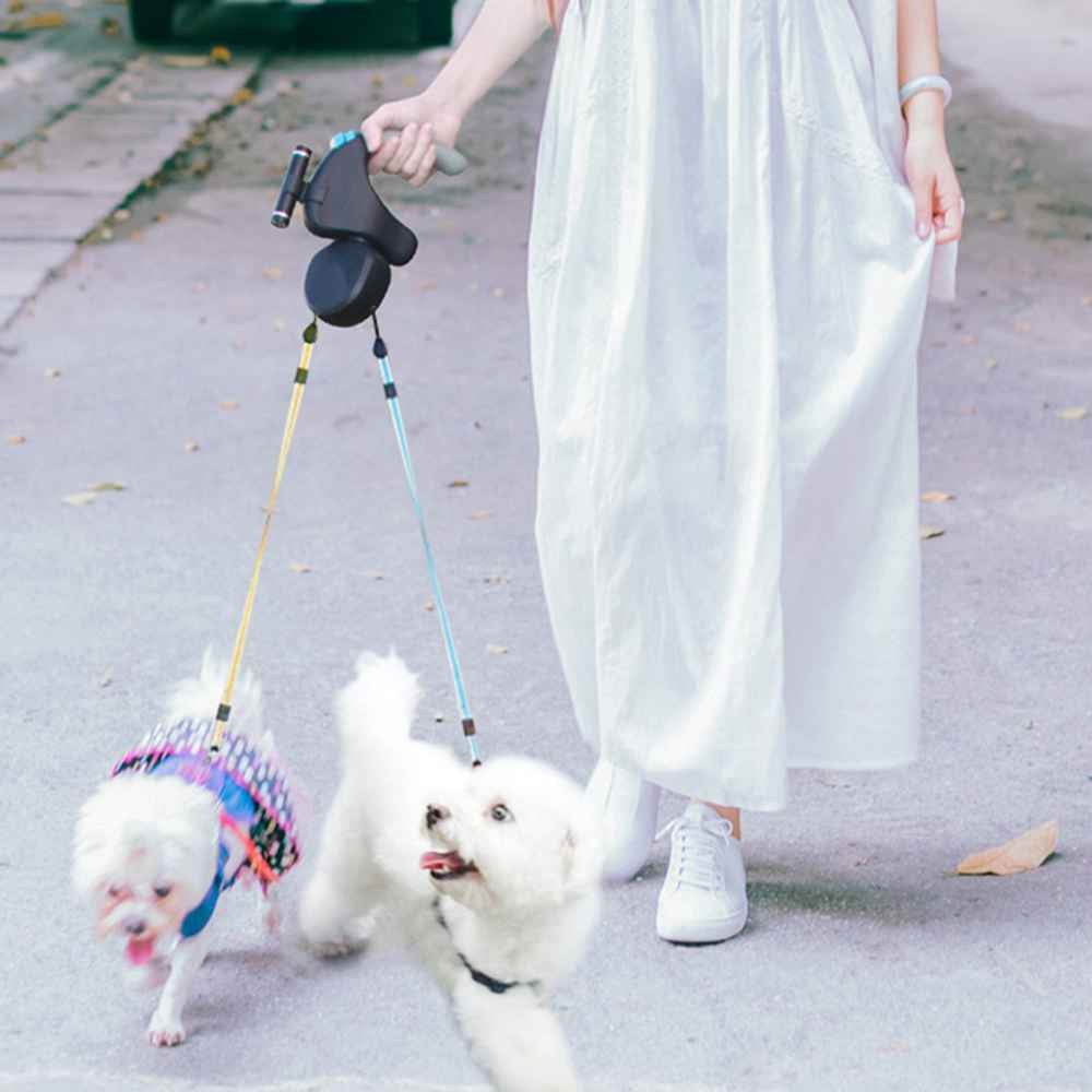 Laisse double pour Chien • JappyTandem™ : rétractable