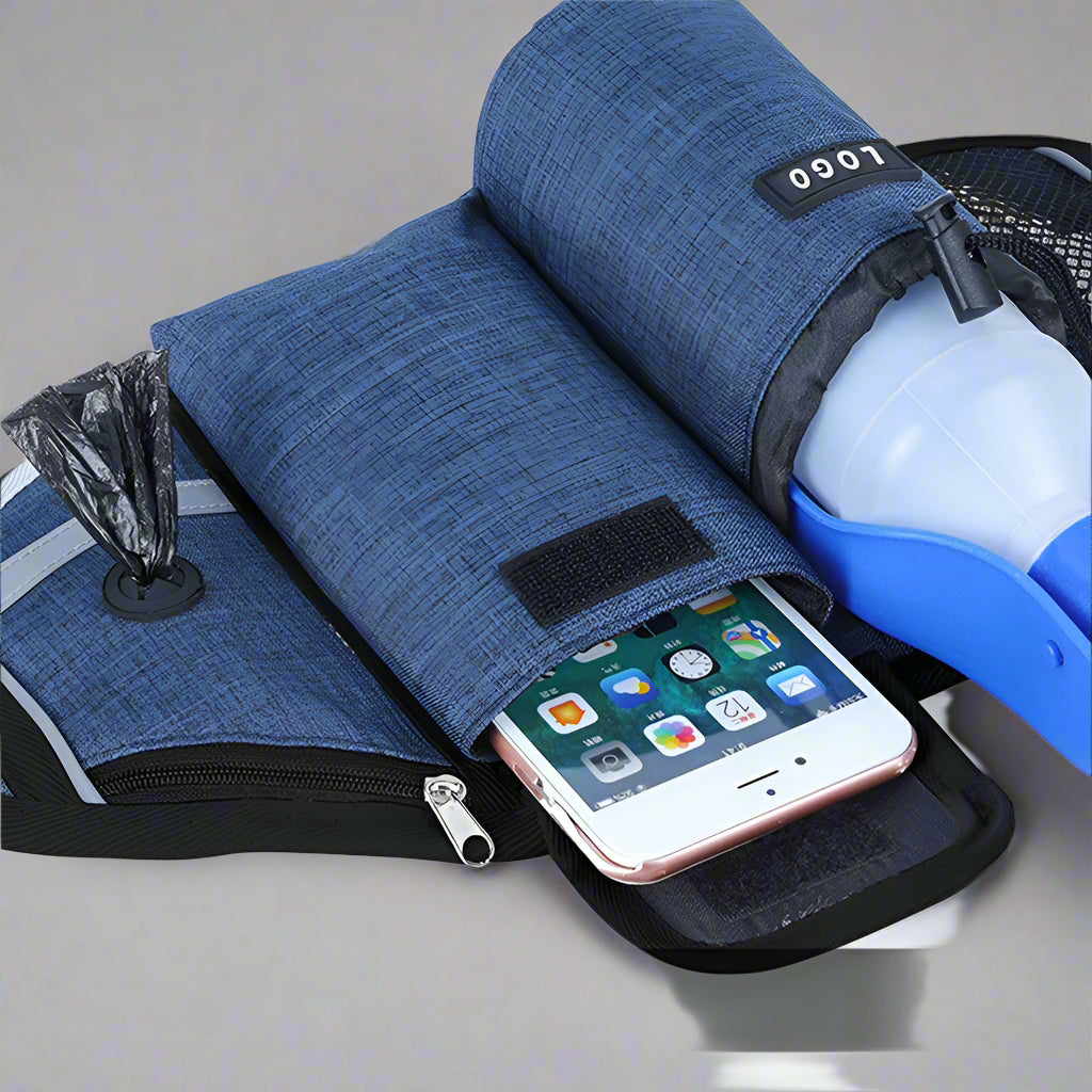 Laisse main libre pour chien SmartLeachBelt™ Multiple compartiment