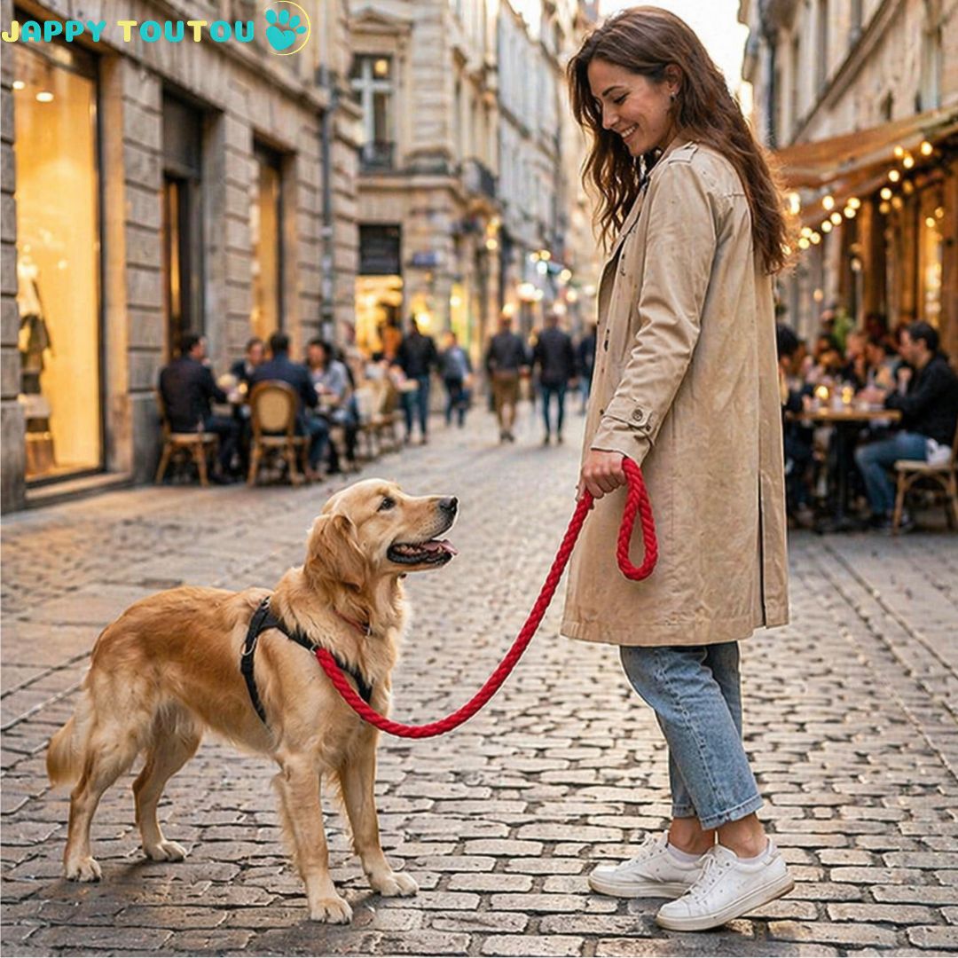 Laisse pour Chien • JappyDouceMarche™ : Polyvalence d'utilisation