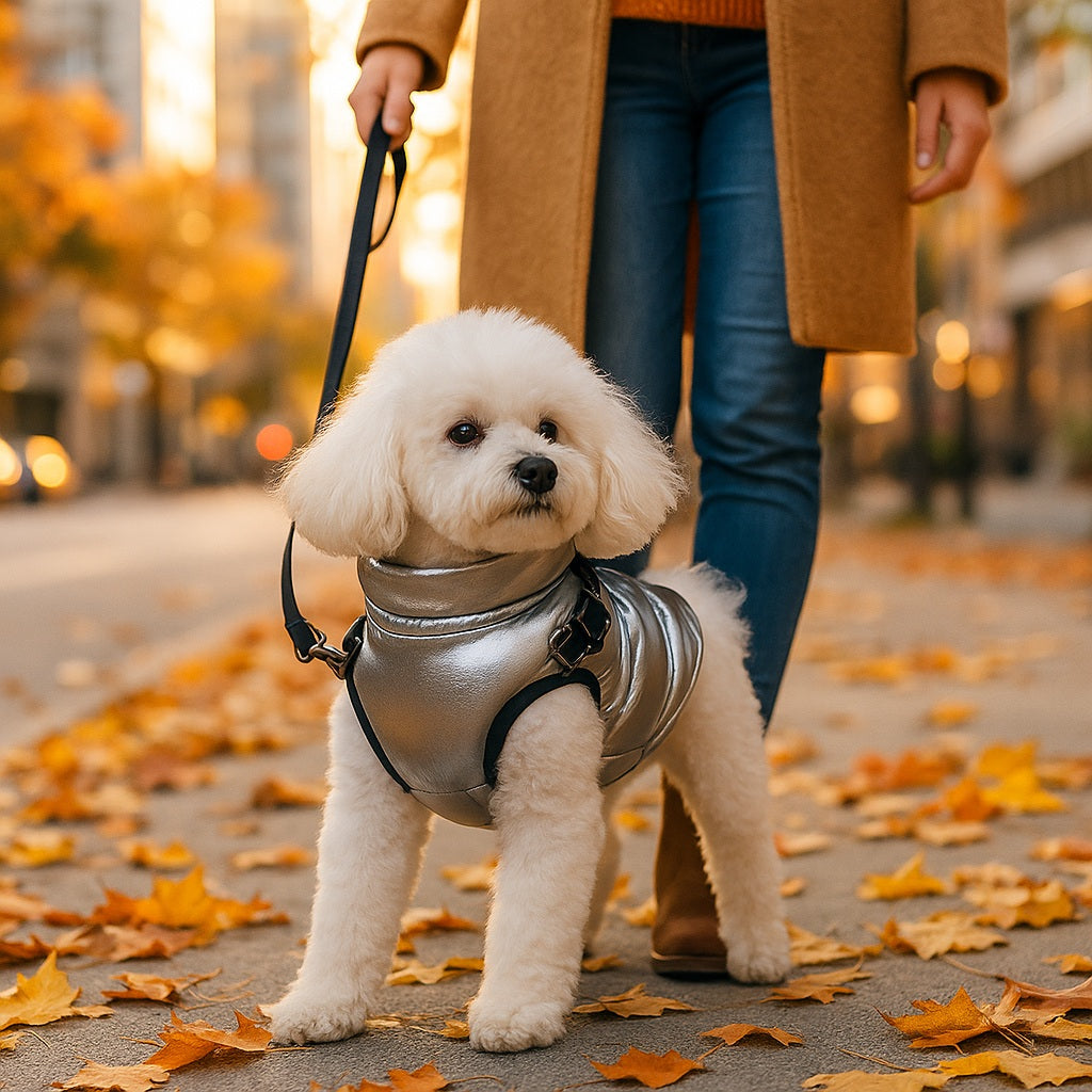 Manteau chien: Style de harnais en couleurs, solution tout - en - un - www.JappyToutou.com