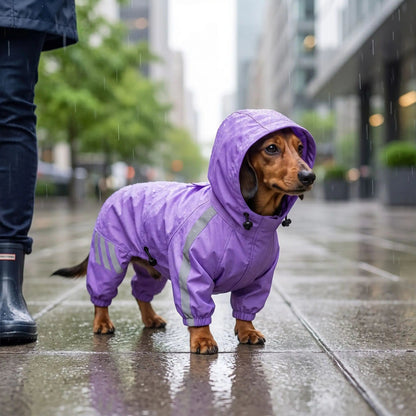Manteau pour Chien | Jappy Chic’nPuie™ : Bandes réfléchissantes
