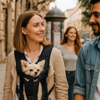 Sac transport chien-WoufPack™ conçu pour le bien-être
Sécurité et confort pour vous deux