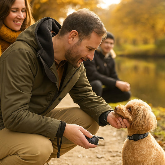 Collier anti aboiement petit chien, tout en douceur