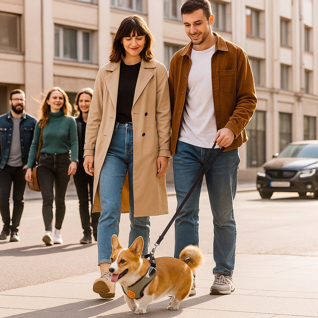 Harnais pour chien anti traction, entre amis c'est simple et agréable
