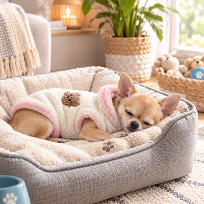 Pull pour Chien | Jappy RoseCosyBear™ : Confort toutes saisons