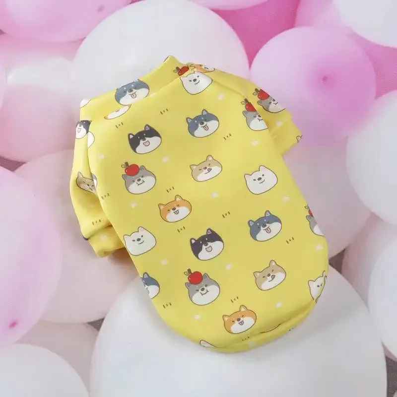 pull pour chien : pour le plaisir de le voir changer de look type Jaune multi minou