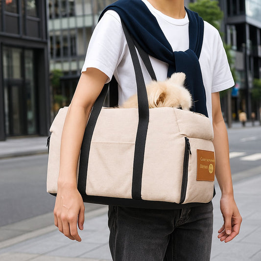 Sac de transport chien-Mon Sac Toutou™ : Confort ultime tout déplacement