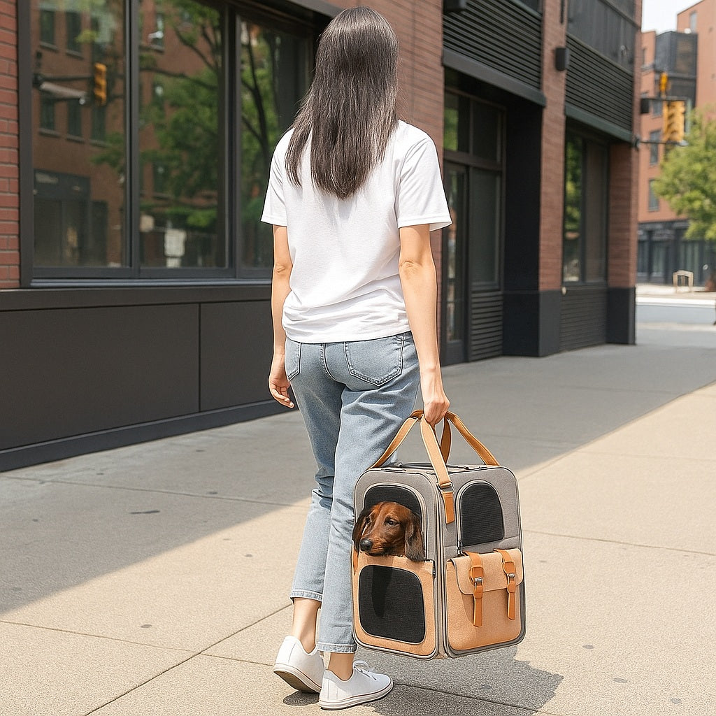 Sac A Dos Chien-PratikWouf™ pour des sorties sereines prèt à partir en tout tempsen ville en marchant